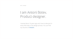 Desktop Screenshot of antonibotev.com